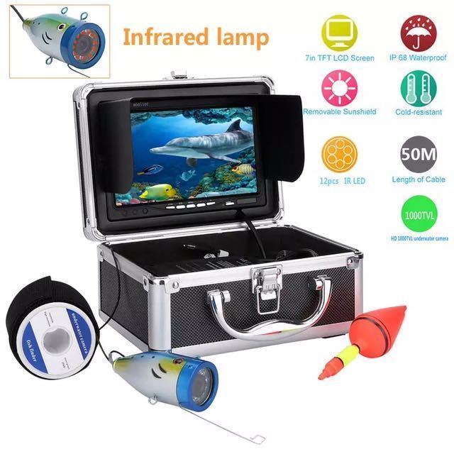  50M GAMWATER 7インチモニター 1000tvl 水中カメラ カメラキット 12白色LEDライト 釣りカメラ フィッシング 魚群探知機 349(フィッシング)｜売買されたオークション情報、yahooの商品情報をアーカイ その他