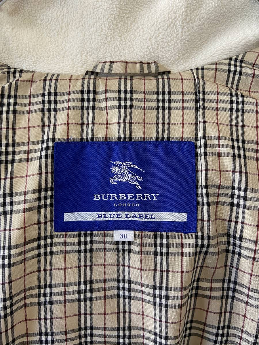 BURBERRY BLUE LABEL◇高級チェックトレンチコート◇バーバリー