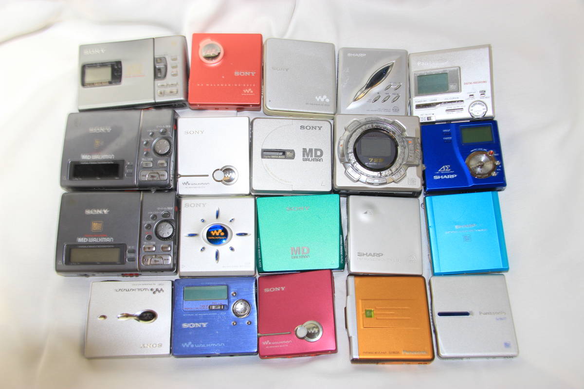 大量出品～【MD ウォークマン】SONY～SHARP～Panasonic！完全ジャンク品