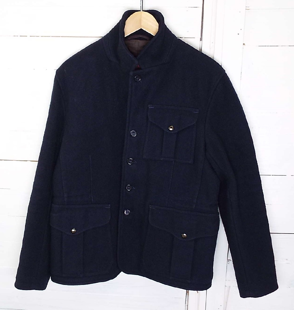 大得価，HOT D236〇FILSON フィルソン レイルロードマンズコート ウール ネイビー サイズ38(男性用)｜売買されたオークション情報、yahooの商品情報をアーカイブ公開 - オークファン 男性用