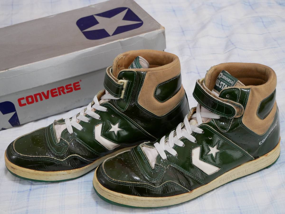  88年製オリジナル スターテックパテント 緑&times;白 USA10.5 ビンテージ ヴィンテージ オールド ウエポン似 80年代 エナメル コンバース(28.5cm)｜売買されたオークション情報、yahooの商品情報を 28.5cm