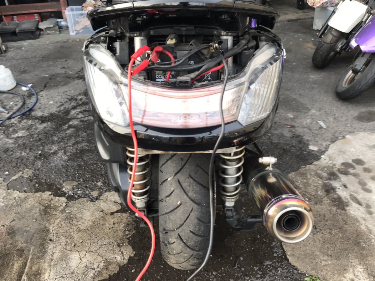 ジャンク】YAMAHA マジェスティ 黒 ビックスクーター セル始動確認済み 
