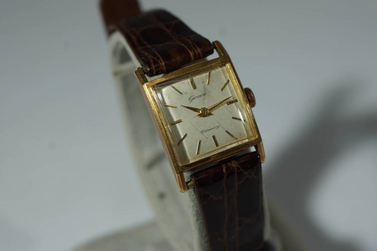 Grace グレース Citizen K14WG 手巻き 腕時計 ヴィンテージ ☆CITIZEN シチズン GRACE グレース レディース 腕時計 K14WG 手巻き