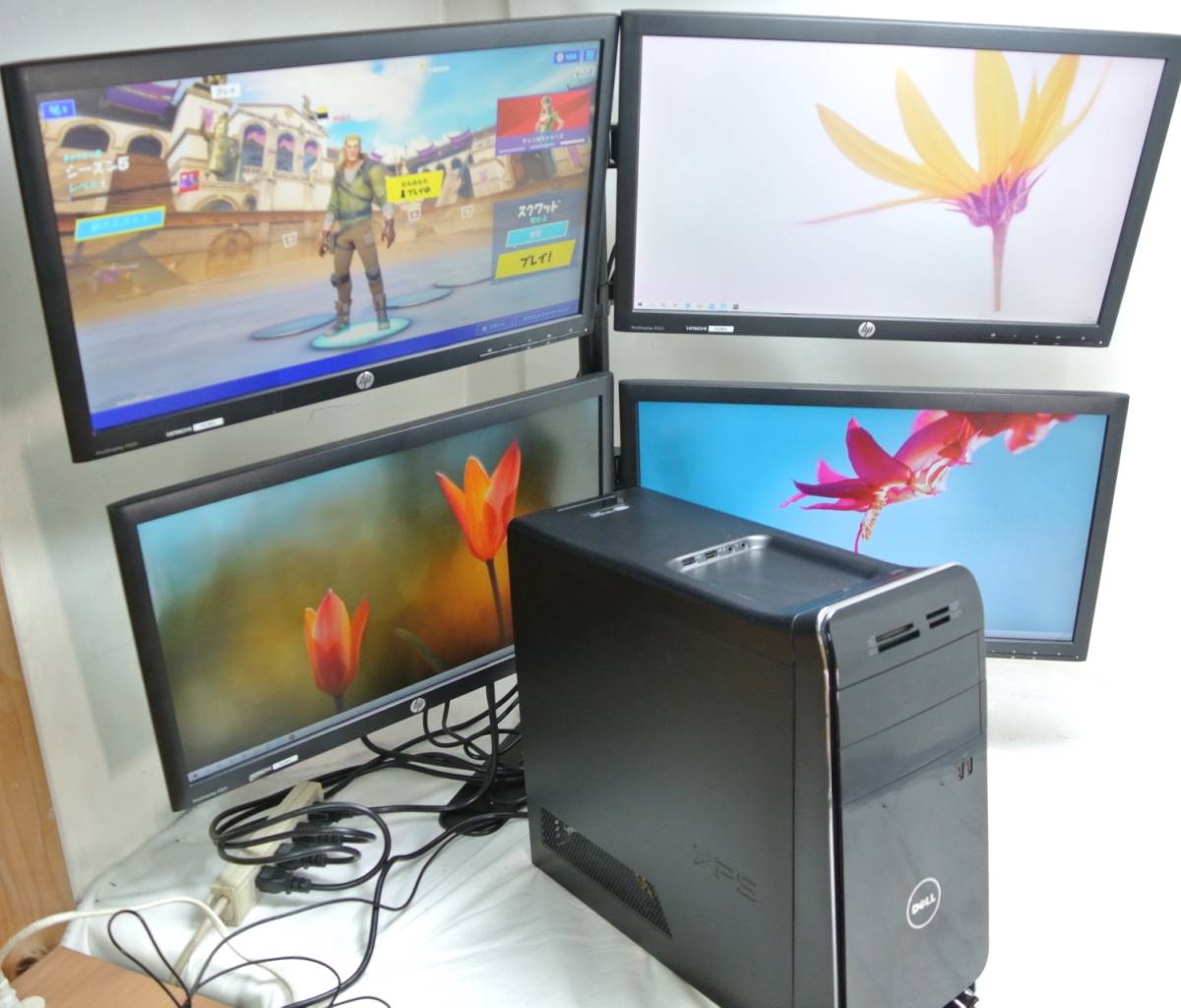 株・FX・デイトレーダー用22ワイド4画面セット+XPS8700 i7-4770/16G 