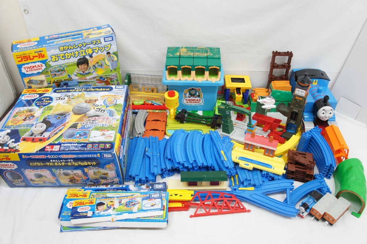 2616g プラレール きかんしゃトーマス まとめ ソドー島 地球まるごと大冒険 にじの橋 石炭ホッパー ボルダーのゴロゴロ山 トーマス車両他 プラレール 売買されたオークション情報 Yahooの商品情報をアーカイブ公開 オークファン Aucfan Com