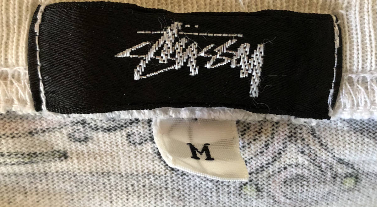 stussy シャネル ロゴ 総柄 Tシャツ オールド ステューシー 黒タグ 