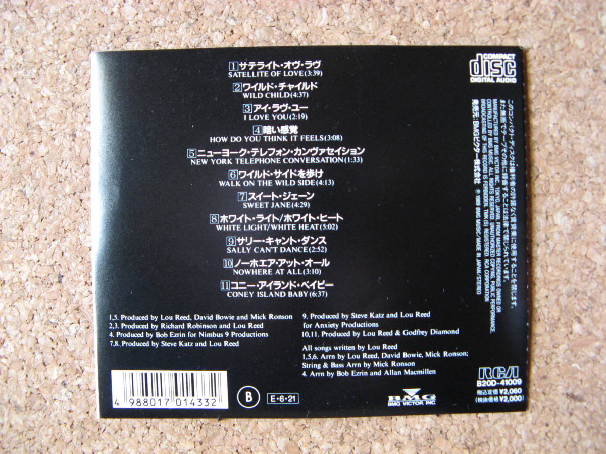 ベスト・オヴ・ルー・リード　Walk On The Wild Side / The best of Lou Reed 　89年　日本盤　中古CD(ソフトケース)_3