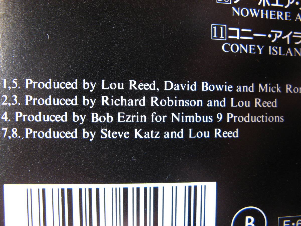 ベスト・オヴ・ルー・リード　Walk On The Wild Side / The best of Lou Reed 　89年　日本盤　中古CD(ソフトケース)_6