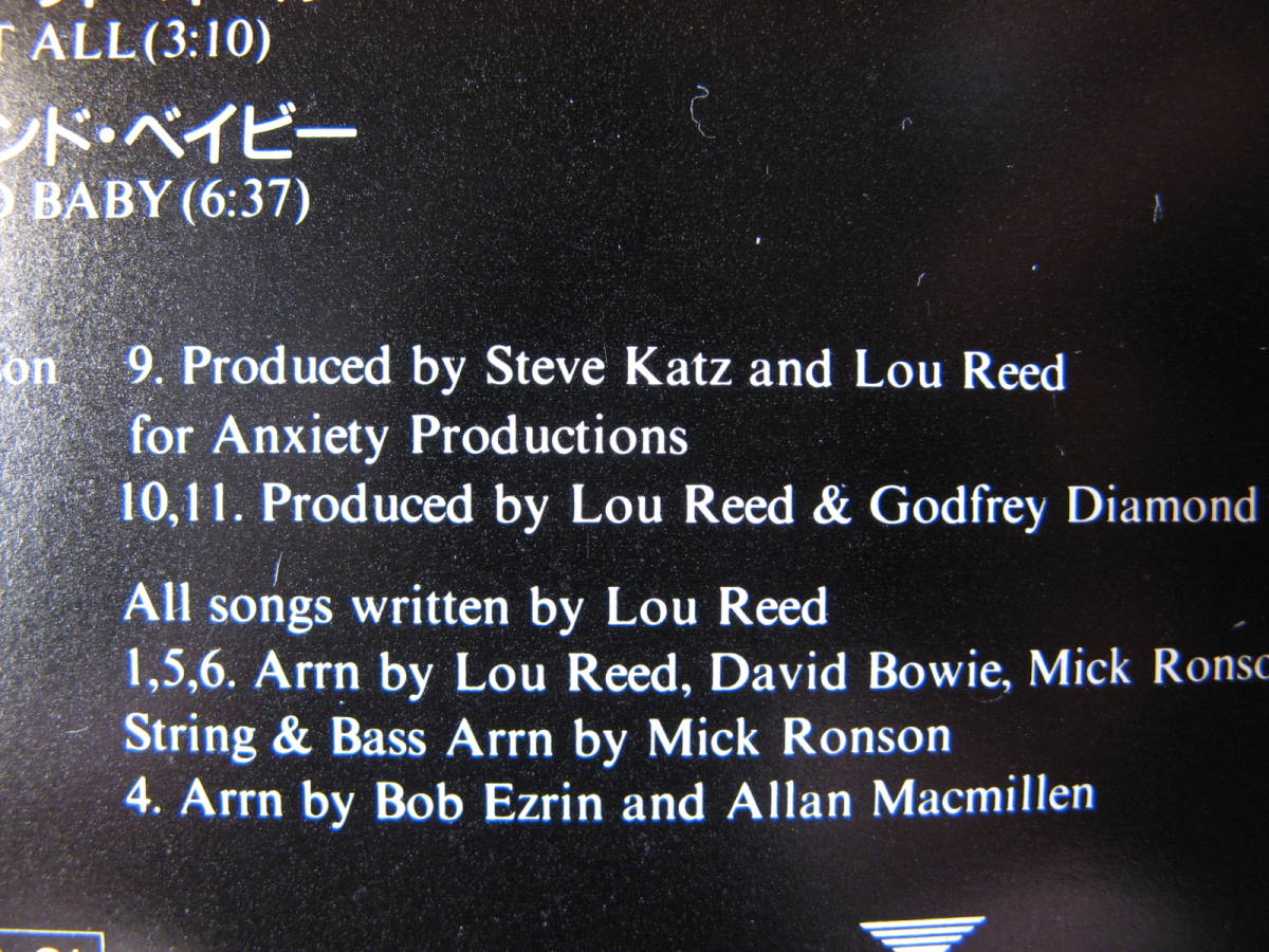 ベスト・オヴ・ルー・リード　Walk On The Wild Side / The best of Lou Reed 　89年　日本盤　中古CD(ソフトケース)_7