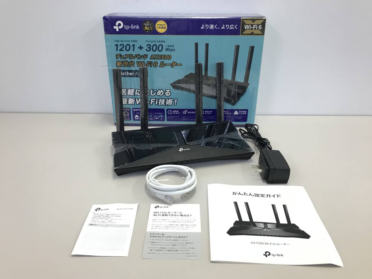 未開封】TP-Link WiFi 無線LANルーターWi-Fi6 2402+574 Mbps HE160 