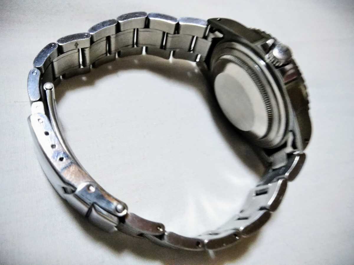 アンティークダイバー　自動巻時計　ミッキー　ジャンク扱いで セイコー SEIKO 自動巻き レッド C-0035| ブラックミラーダイヤル