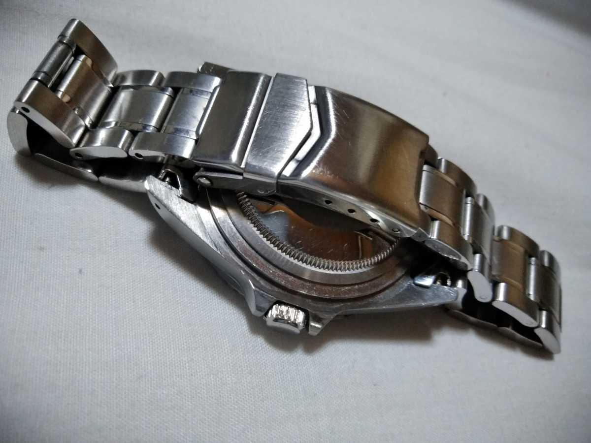 アンティークダイバー　自動巻時計　ミッキー　ジャンク扱いで セイコー SEIKO 自動巻き レッド C-0035| ブラックミラーダイヤル