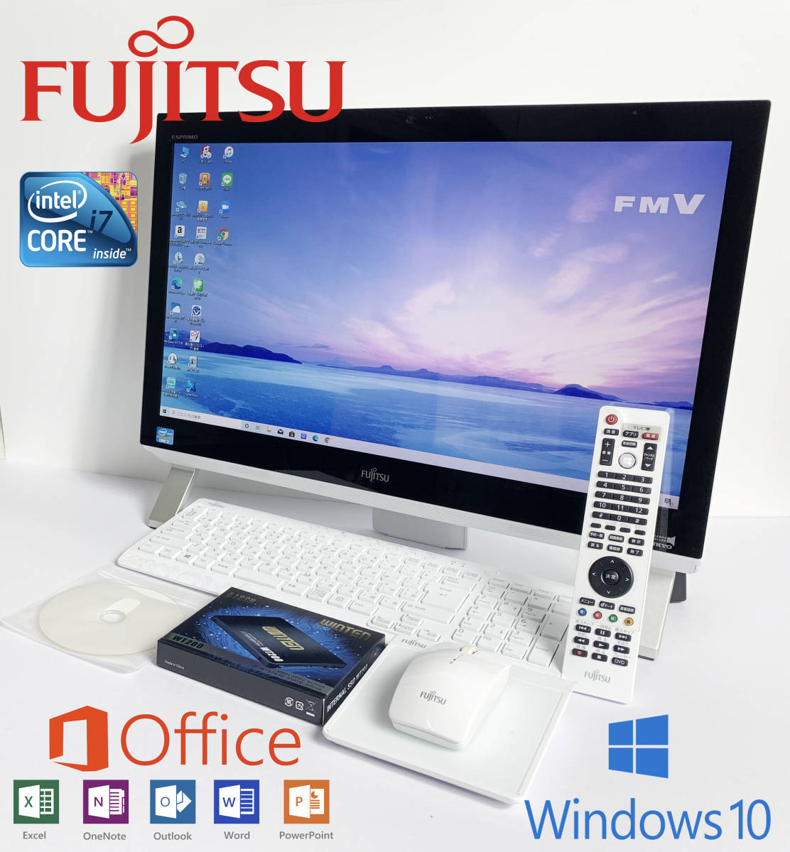 2026，SALE 爆速SSD 512GB 富士通 FMV ESPRIMO FH56/KD 一体型PC 21.5型 地