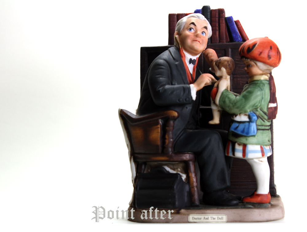 ノーマン ロックウェル 陶器人形 ドクター＆ドール 医者と人形 Doctor