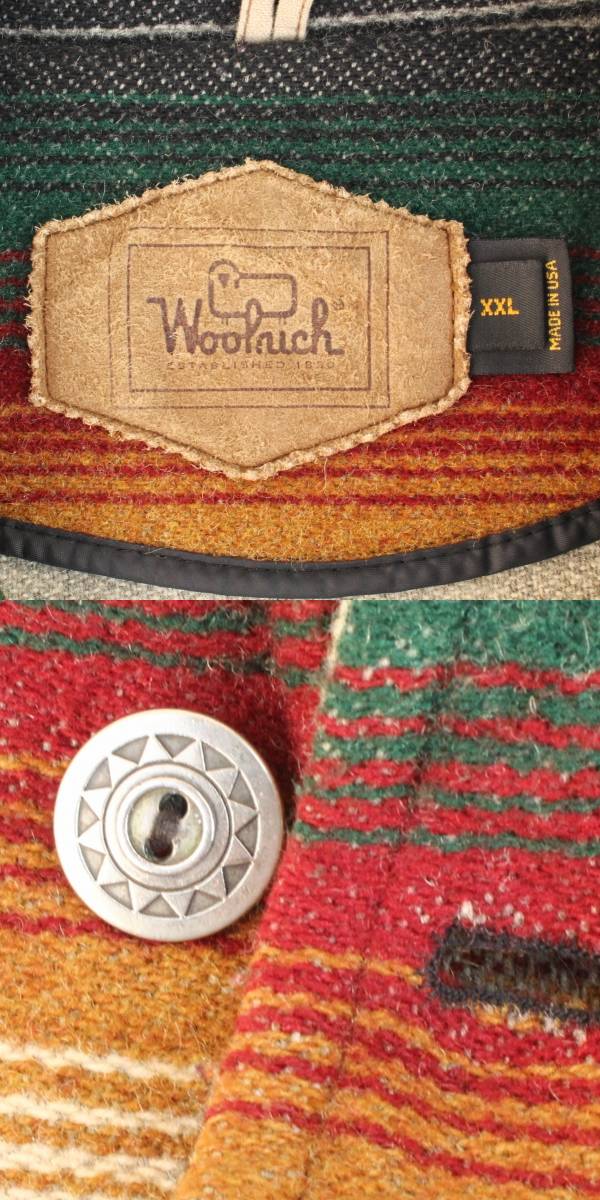 09114)WOOLRICHウールリッチMADE IN USAネイティブ柄ウール ジャケット