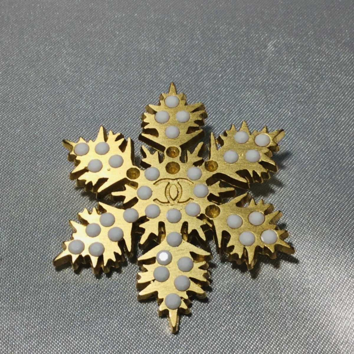 雪の結晶（ブランドシャネル）（ブローチ｜レディース 【難あり