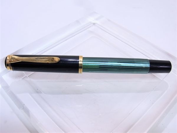 緑縞 ペリカン Pelikan 14C 万年筆 0 スーベレーン HM 刻印 PELIKAN