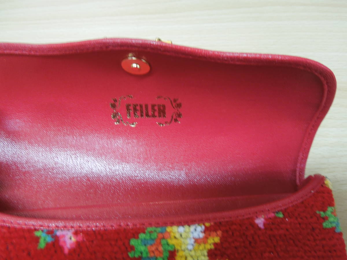 12Q271EZ9◇FEILER ハイジ柄 メガネケース HE-161091◇中古品