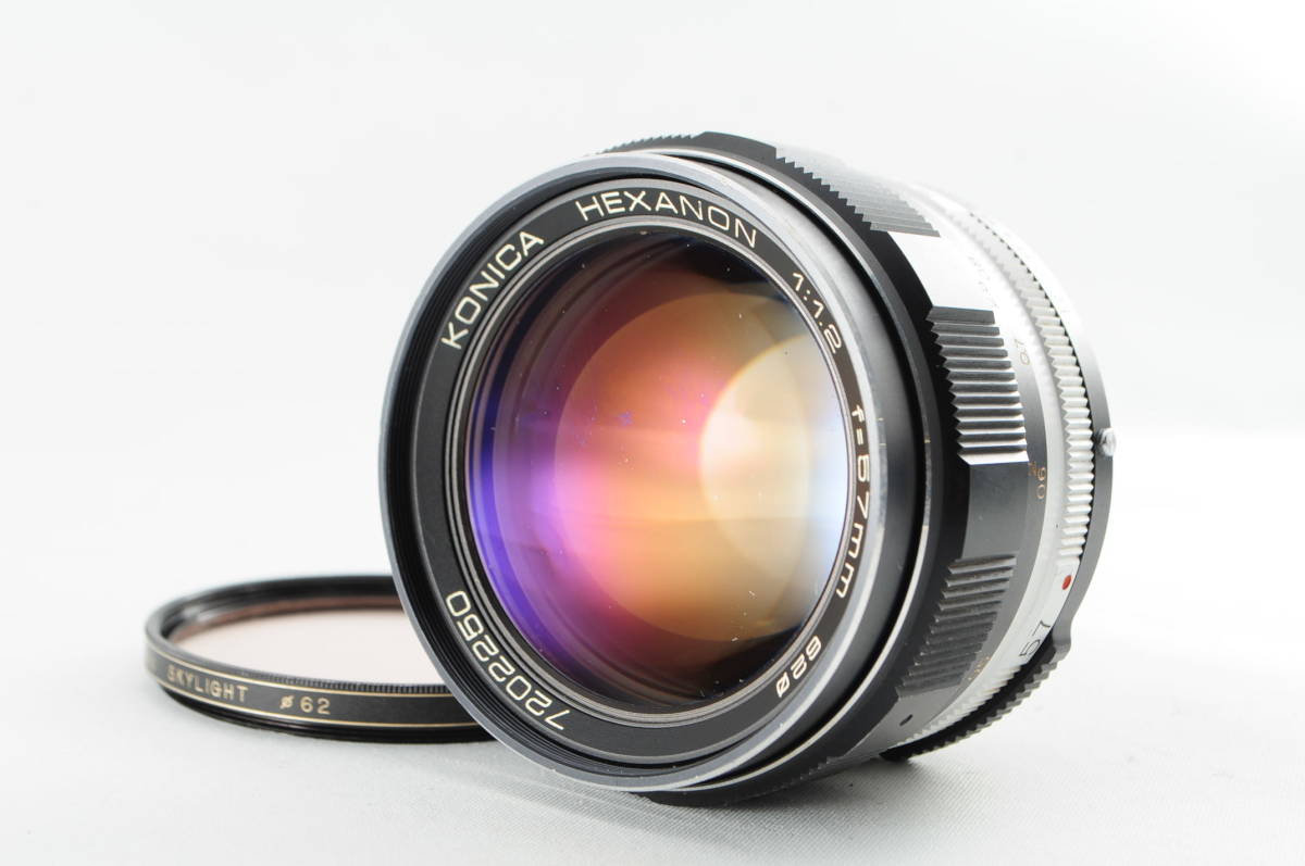 コニカ KONICA HEXANON 57mm F1.4 アダプター2ヶ付 57mm HEXANON KONICA AR コニカ F1.4 ☆衝撃の極上級☆ ヘキサノン F1.2