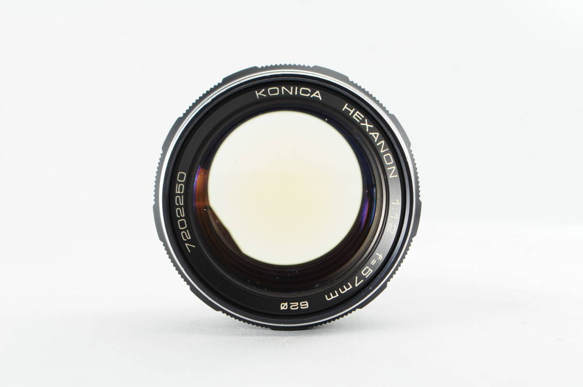 57mm HEXANON KONICA AR コニカ F1.4 ☆衝撃の極上級☆ ヘキサノン F1.2