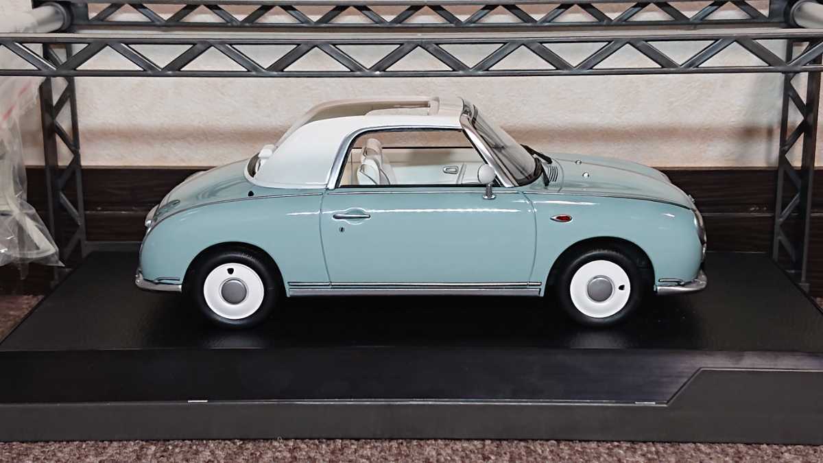 ☆ HobbyJapan ホビージャパン 1/18 日産 フィガロ ペールアクア