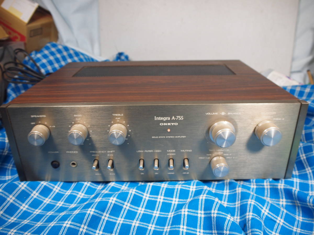 オンキョー Integra A-755 プリメインアンプ 27－6 完動品【3ヶ月