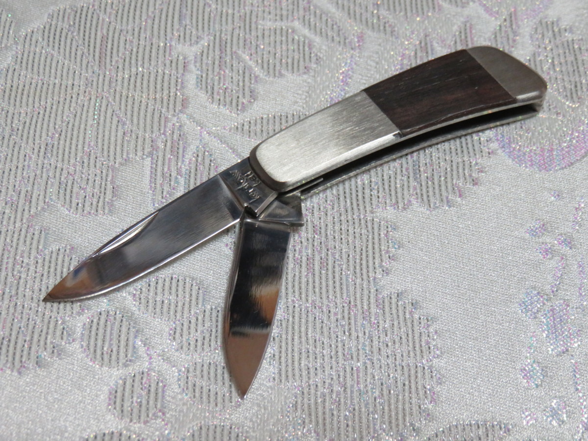 関製[KERSHAW-OLD SEKI OEM]モキナイフ工房製ポケットナイフ，2丁出し(ツインブレード ジェントルマンナイフ)5700R