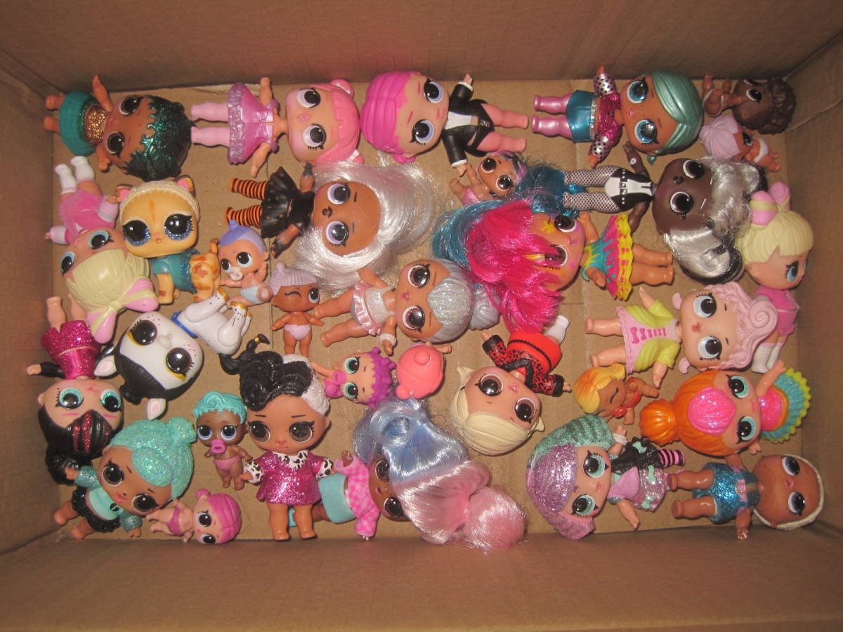 A-602 L.O.L.サプライズ ドール人形 着せ替え人形 ソフビ人形 フィギュア 衣装 小物 大量 まとめ 1円スタート_2
