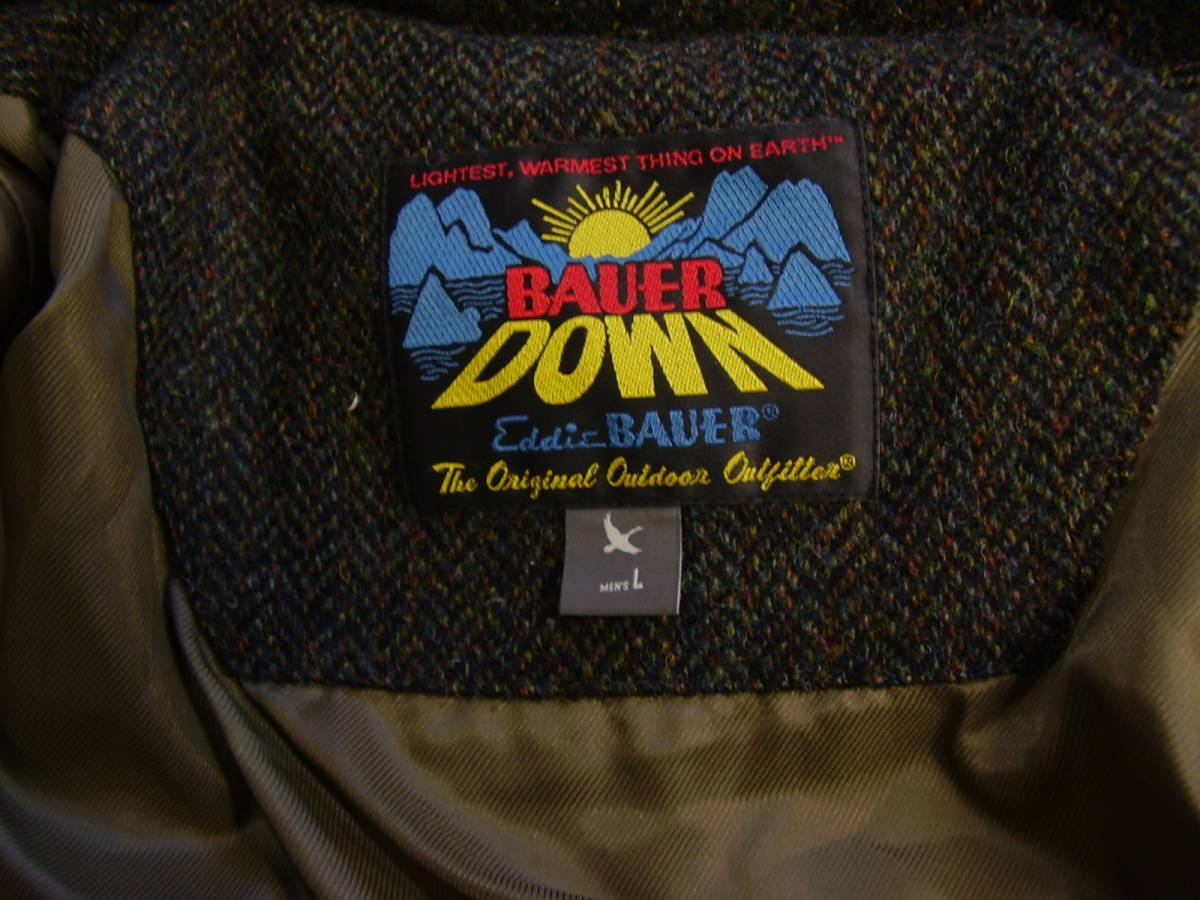 美品】 Eddie Bauer エディバウアー ハリスツイード ウール ジャケット 
