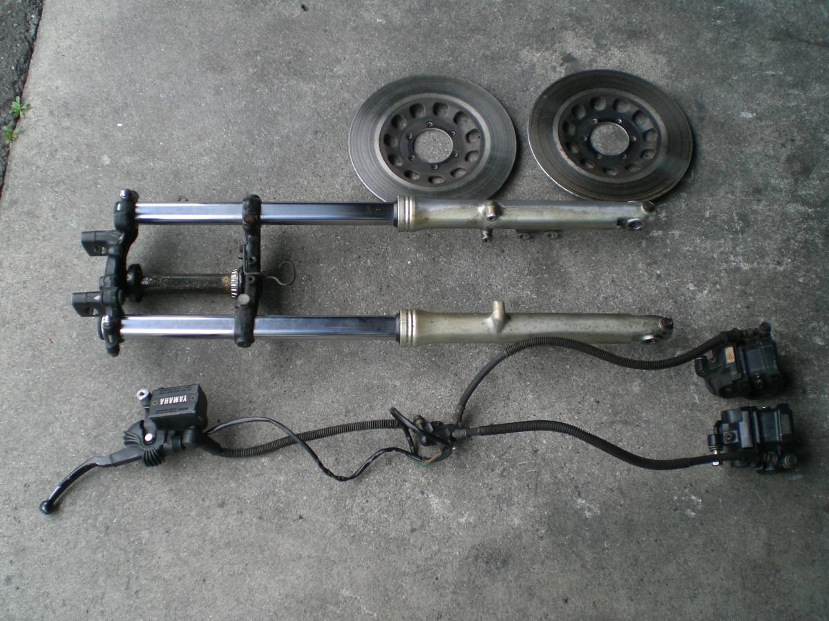 ★YAMAHA XJ400用 F 純正Wディスク kit 35パイ assy！RSZ1Z2SSGTCBFXTXBEETVMkizimacafe70sコミネフタバ城東東京鉄管★ 