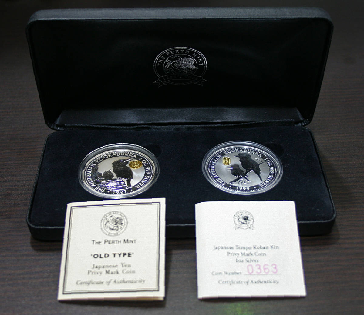 希少 珍品 ☆ 1997年 1999年 オーストラリア ワライカワセミ 1oz 銀貨 