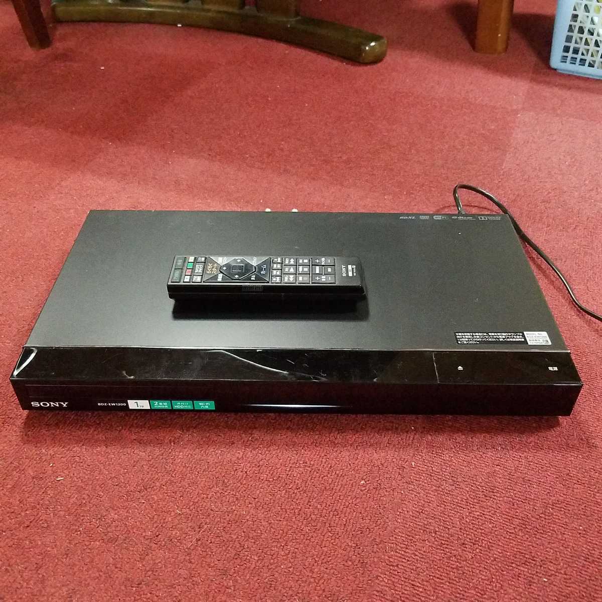 SONY BDZ-EW1200 1TB ブルーレイレコーダー2014年 SONY BDZ-EW1200 1TB