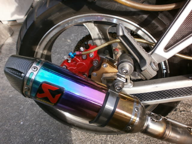 バリオスⅠ】ZXR400（ZX400L）流用トキコ製4ポットリアキャリパー＋