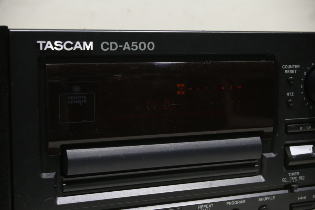 TASCAM タスカム 業務用 CDプレーヤー カセットデッキ CD-A500