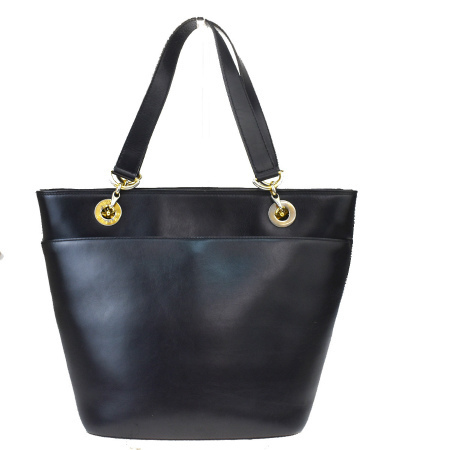 中古】 セリーヌ CELINE チェーン ショルダーバッグ トート ブラック 