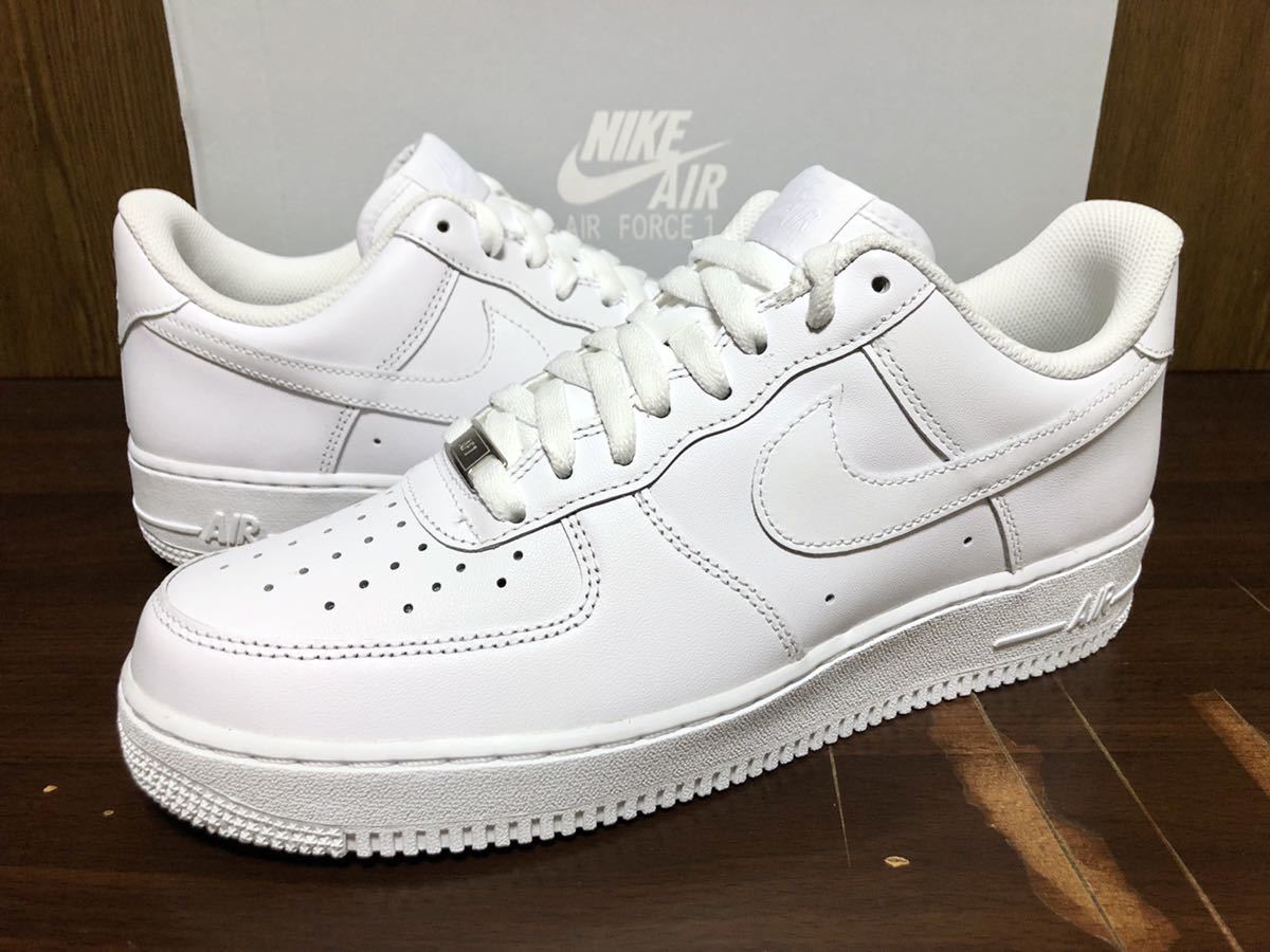 20年製 NIKE AIR FORCE 1 LO '07 ナイキ エアフォース ローカット AF1【CW2288-111】WHITE LEATHER ホワイト レザー 白 US9