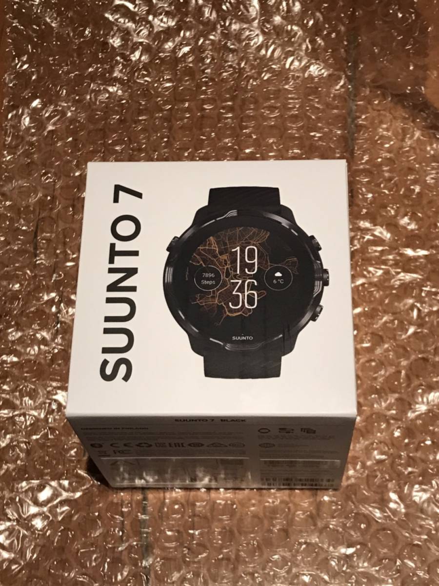 新品未使用 SUUNTO 7 ALL BLACK スント７ オールブラック Wear OS by Google スマートウォッチ iPhone Android対応 日本製保護フィルム付き_4