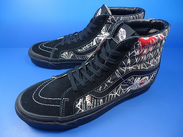 9286■新品 VANS バンズ ANAHEIM FACTORY SK-8 HI 38 DX SKULL SPIDER スカル スパイダー OG BLACK SPIDER WEB 27cm US9 80 90 ヴァンズ