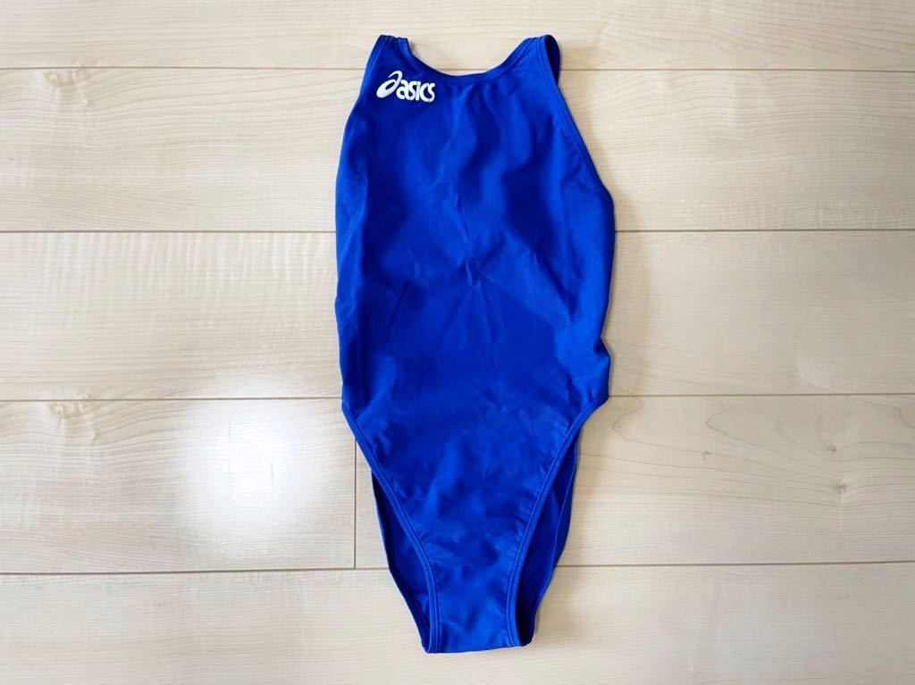 asics 競泳水着 L 青 ALS643 スパイラルカット レア アシックス ハイレグ ハイドロ CD