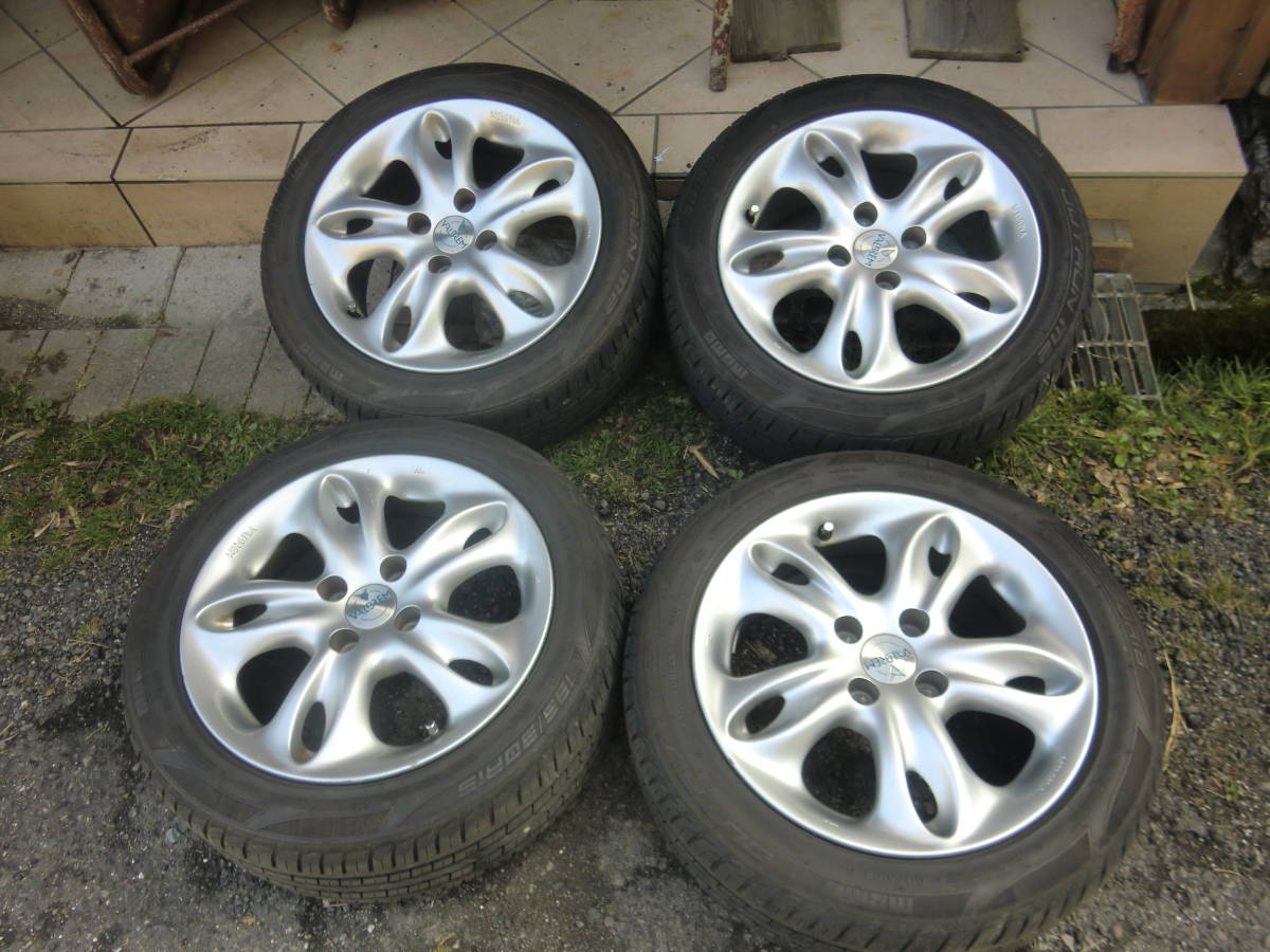 LOMBARDIA 195/50R15 82v 6.5J×15.+38 100H4 イタリア製 ルノーカングーKCK4Mに履いていました。その他国産コンパクトカーでも履けます。