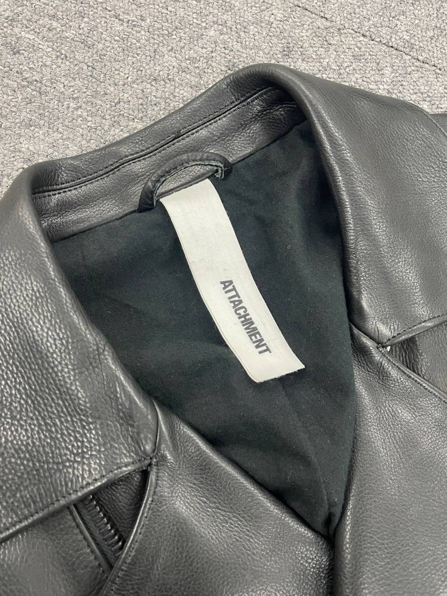 アタッチメント ATTACHMENT カーフ レザー ダブル ライダース