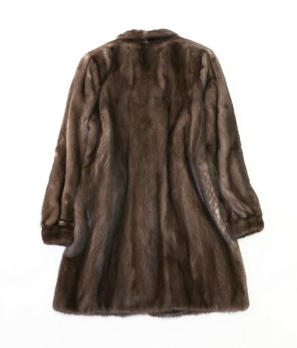 ミンクコート毛皮 ブラウン サイズ13 SAGA MINK サガミンク GH3835#【最高級毛皮】SAGA MINK/サガミンク*マホガニーミンク*本毛皮