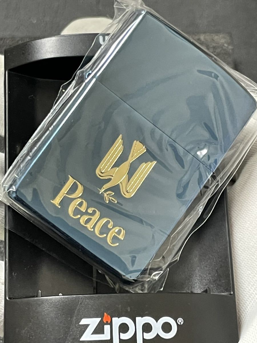 新品】ジッポー ピース 1946 ブルーチタン zippo Peace ライター ZIPPO