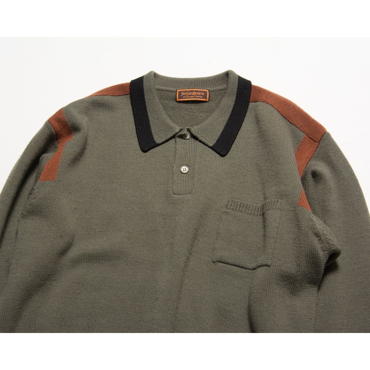 ゆうパケット○ YVES SAINT LAURENT tricots pour homme イヴ・サン 