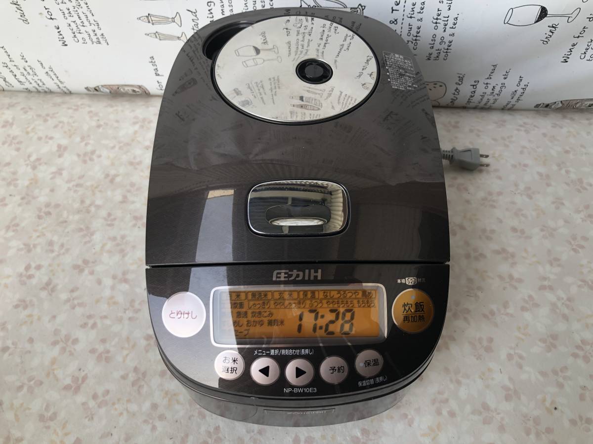  Y1464 ZOJIRUSHI/象印/圧力IH炊飯ジャー/炊飯器/NP-BW10E3/5合炊き/16年製(圧力IH)｜売買されたオークション情報、yahooの商品情報をアーカイブ公開 - オークファン 圧力IH