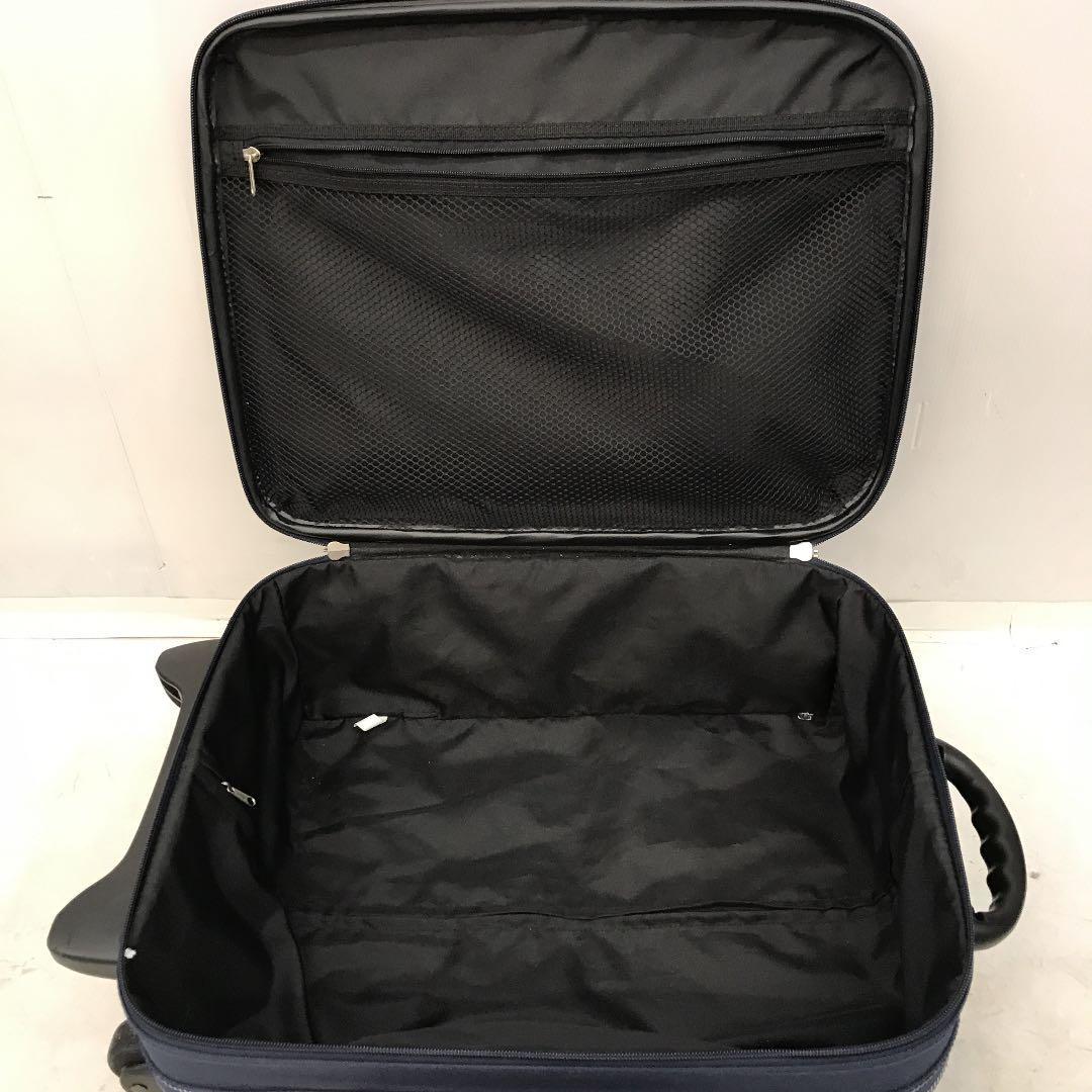 WIZARD キャリーバッグ 2輪 スーツケース ビジネスバッグ 旅行用バッグ 中型 宿泊 出張 バッグ ネイビー 横持ち _2