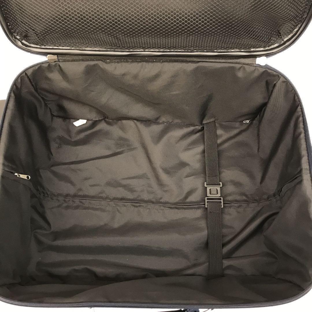 WIZARD キャリーバッグ 2輪 スーツケース ビジネスバッグ 旅行用バッグ 中型 宿泊 出張 バッグ ネイビー 横持ち _3