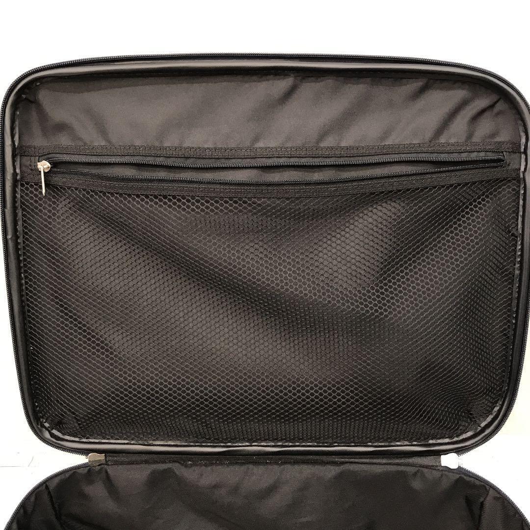 WIZARD キャリーバッグ 2輪 スーツケース ビジネスバッグ 旅行用バッグ 中型 宿泊 出張 バッグ ネイビー 横持ち _4