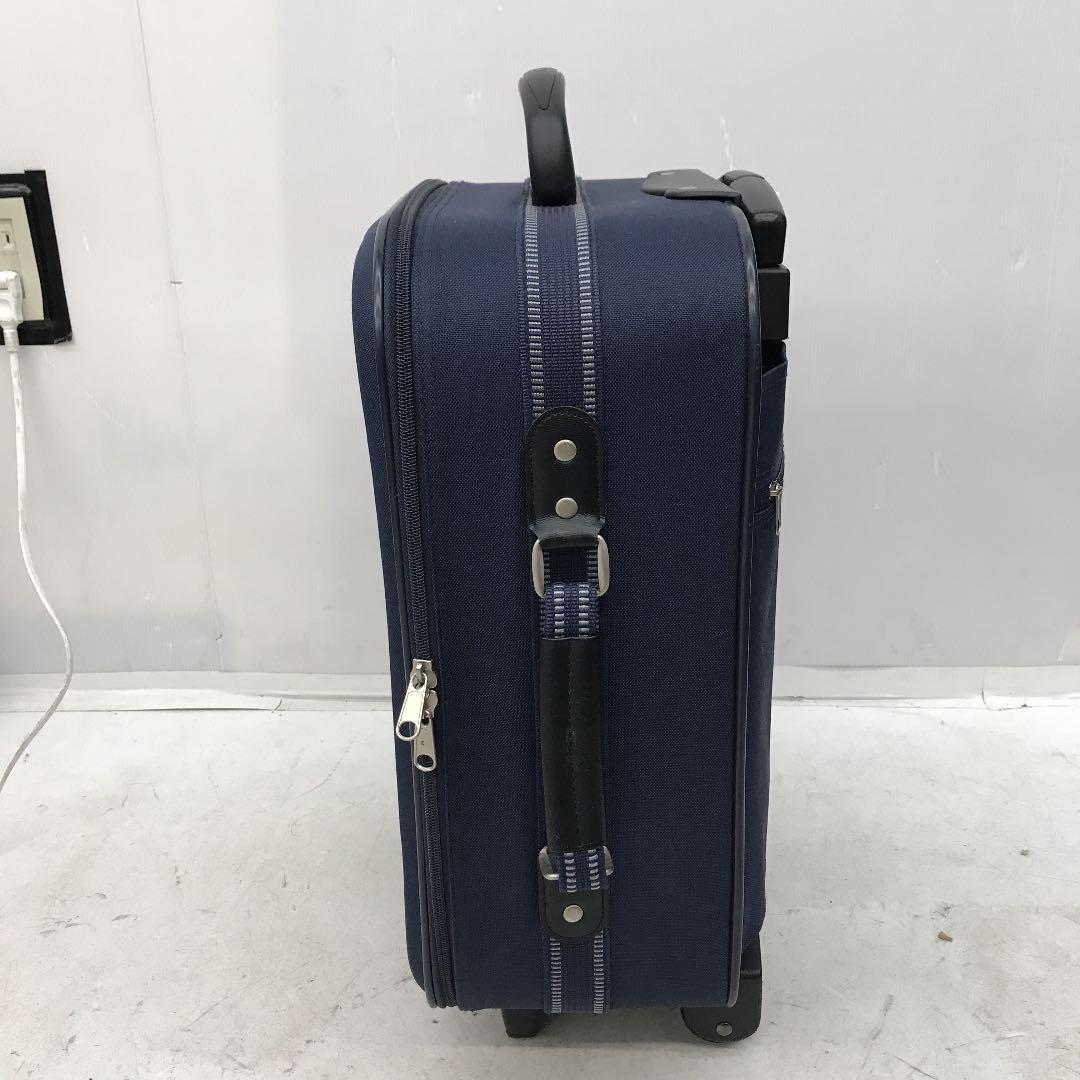 WIZARD キャリーバッグ 2輪 スーツケース ビジネスバッグ 旅行用バッグ 中型 宿泊 出張 バッグ ネイビー 横持ち _7