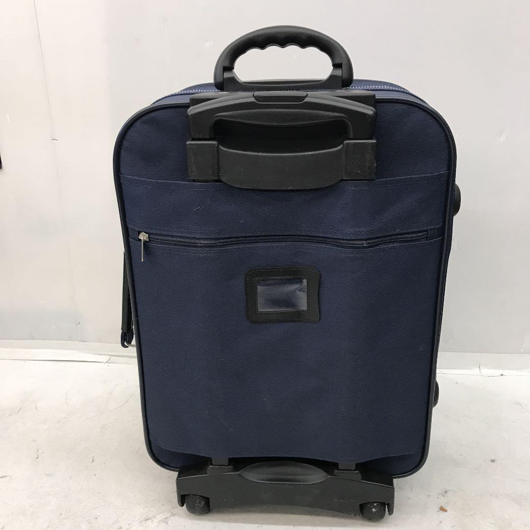 WIZARD キャリーバッグ 2輪 スーツケース ビジネスバッグ 旅行用バッグ 中型 宿泊 出張 バッグ ネイビー 横持ち _8